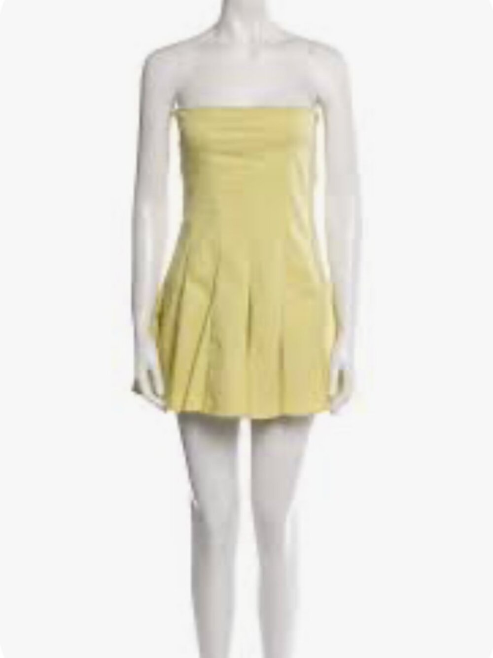 Gimaguas strapless pleated mini dress S